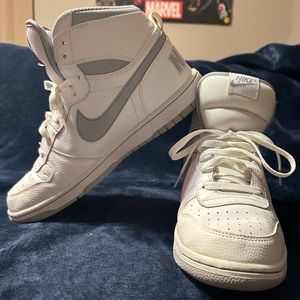 Men’s gray wolf Nike high tops